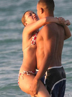Charlotte Church in bikini with boyfriend