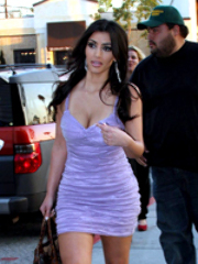 Hot Kim Kardashian in sexy clothes..