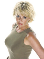 Celebrity Actress Amanda Tapping shows..