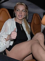 Britney Spears cleavage in hot short..