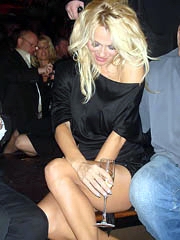 Pamela Anderson hard nipples in hot dress
