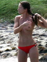 Rebecca Gayheart topless is engaged in..